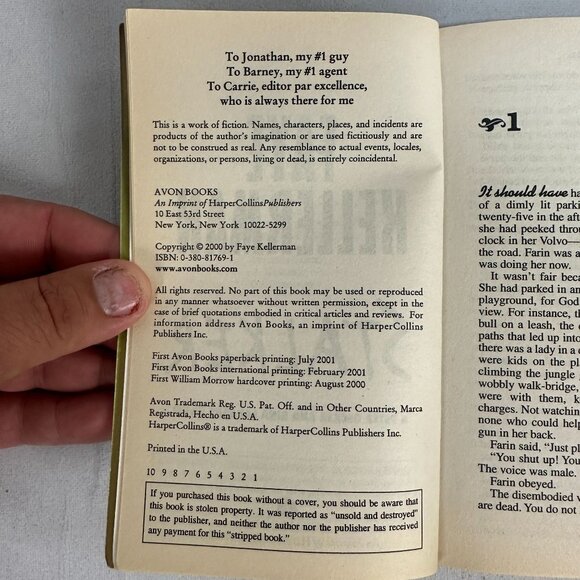 Faye Kellerman Stalker Paperback 2001 Peter Decker & Rina Lazarus Mystery Novel - Picture 3 of 3